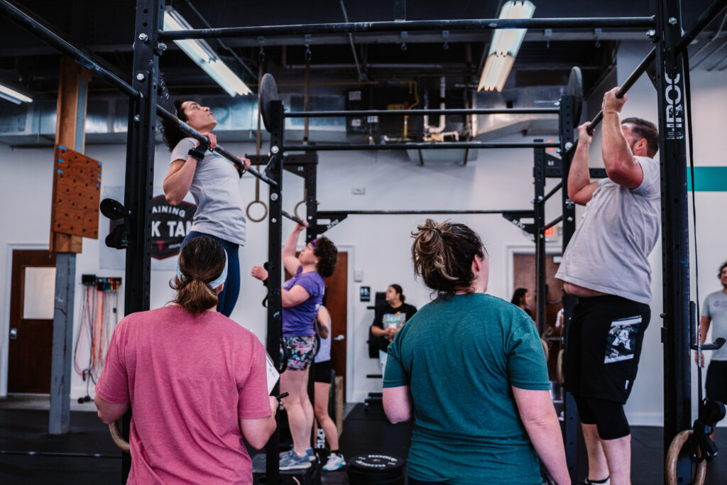 Pull-ups in CrossFit Class